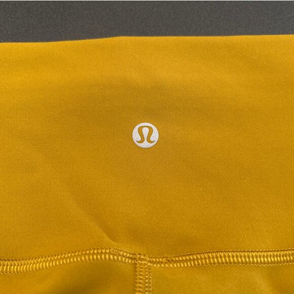 Lululemon Mustard Yellow High Rise Bike Shorts, Size 0 - Picture 7 of 7